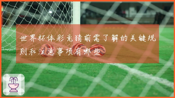 世界杯体彩竞猜前需了解的关键规则和注意事项有哪些